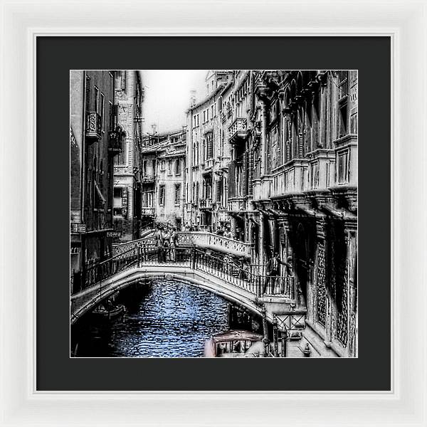 Vintage Venice Canal - Framed Print