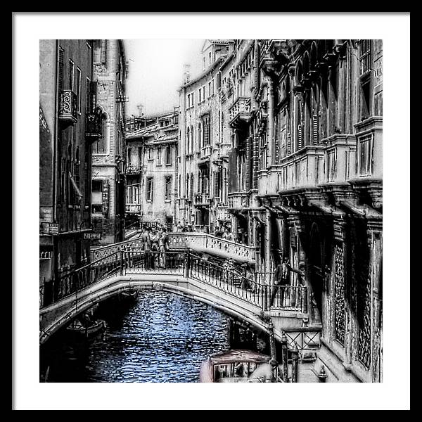 Vintage Venice Canal - Framed Print