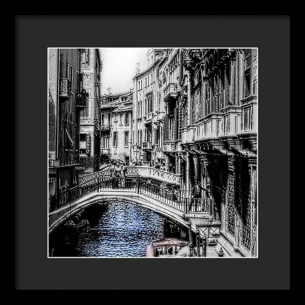Vintage Venice Canal - Framed Print