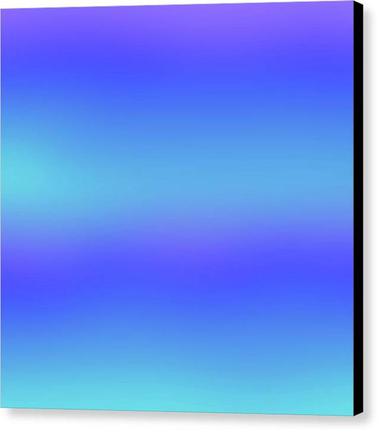 violet To Sky Blue Gradient - Canvas Print