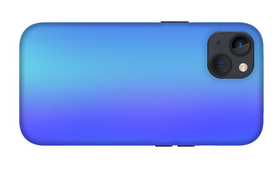 violet To Sky Blue Gradient - Phone Case