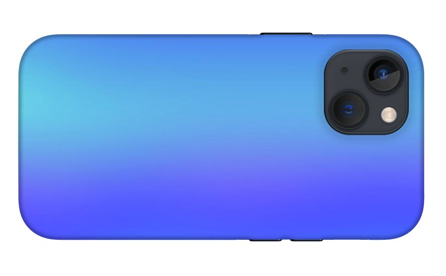 violet To Sky Blue Gradient - Phone Case