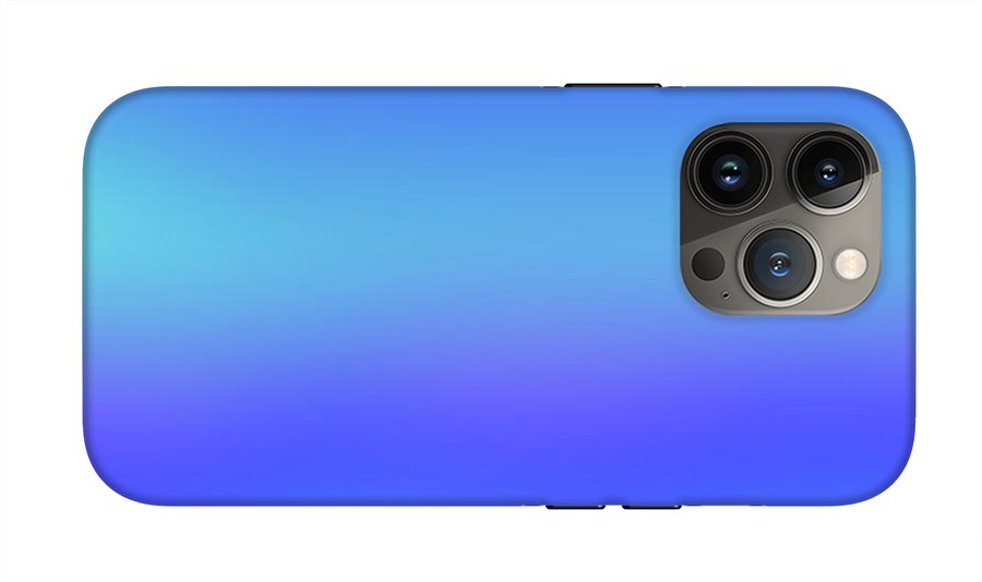 violet To Sky Blue Gradient - Phone Case