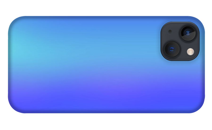 violet To Sky Blue Gradient - Phone Case