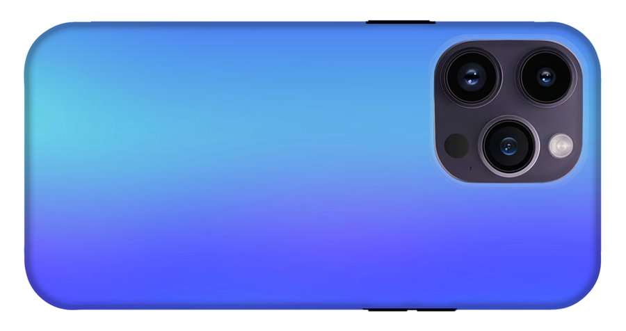 violet To Sky Blue Gradient - Phone Case