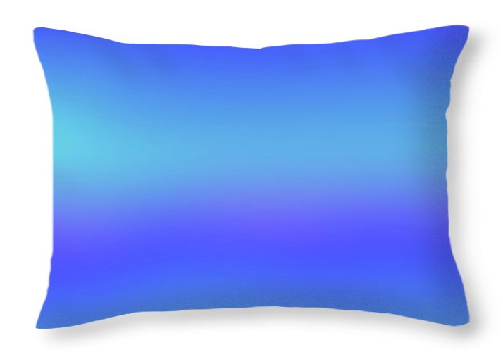 violet To Sky Blue Gradient - Throw Pillow