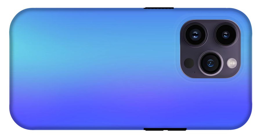 violet To Sky Blue Gradient - Phone Case