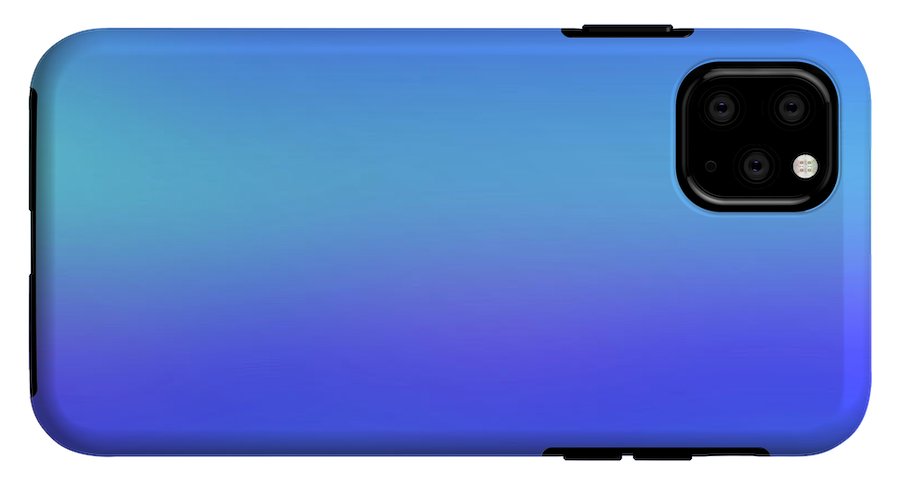 violet To Sky Blue Gradient - Phone Case