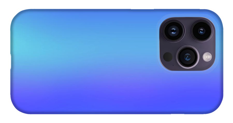 violet To Sky Blue Gradient - Phone Case
