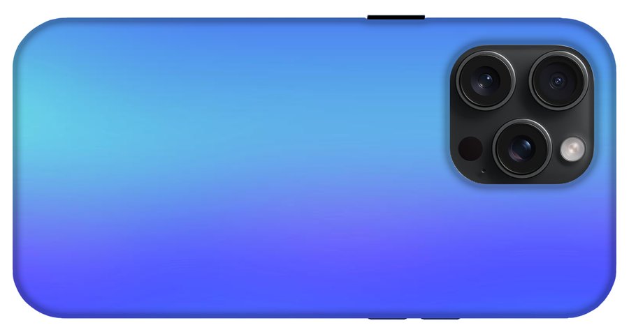 violet To Sky Blue Gradient - Phone Case