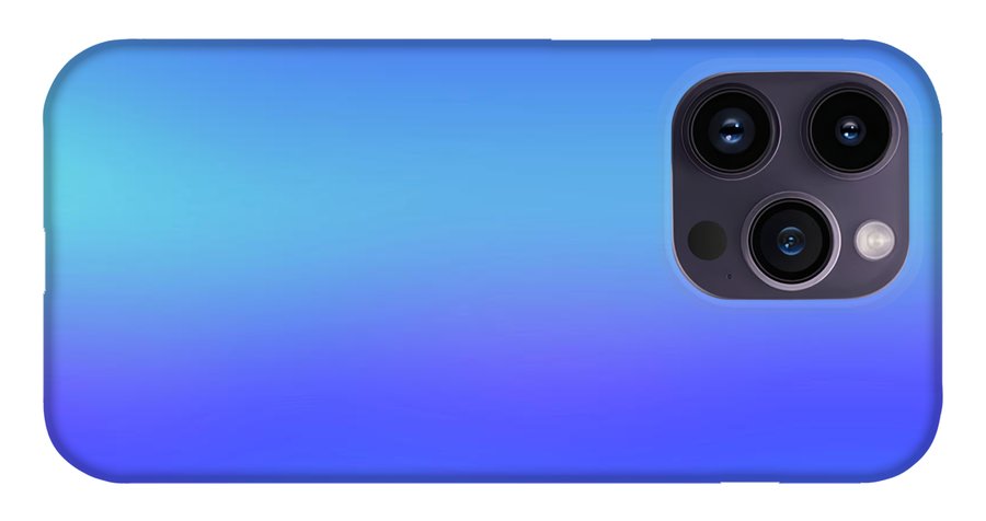 violet To Sky Blue Gradient - Phone Case