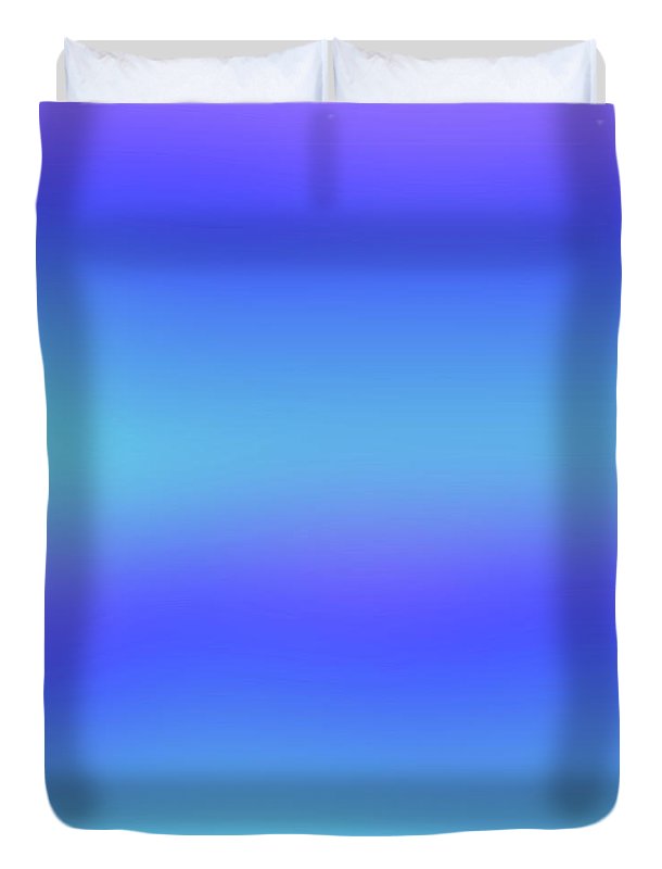 violet To Sky Blue Gradient - Duvet Cover