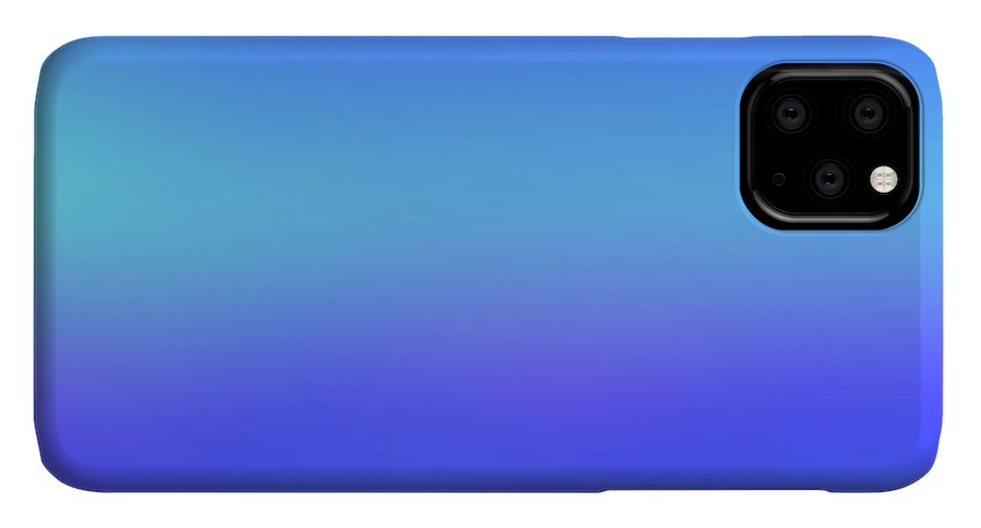 violet To Sky Blue Gradient - Phone Case