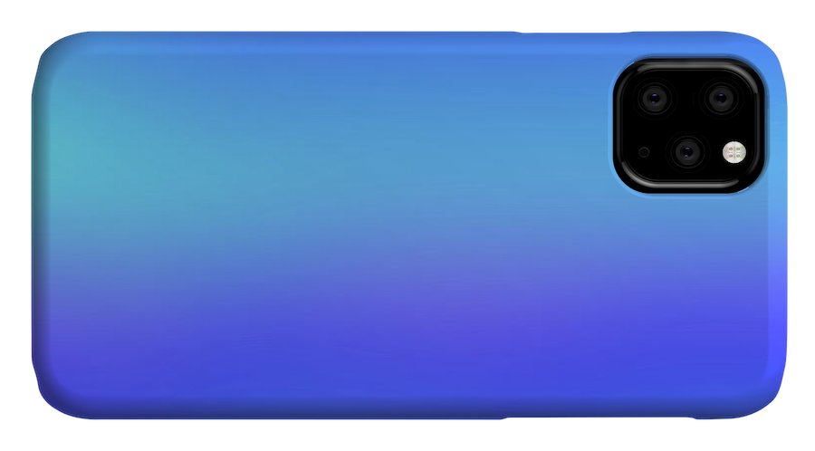 violet To Sky Blue Gradient - Phone Case