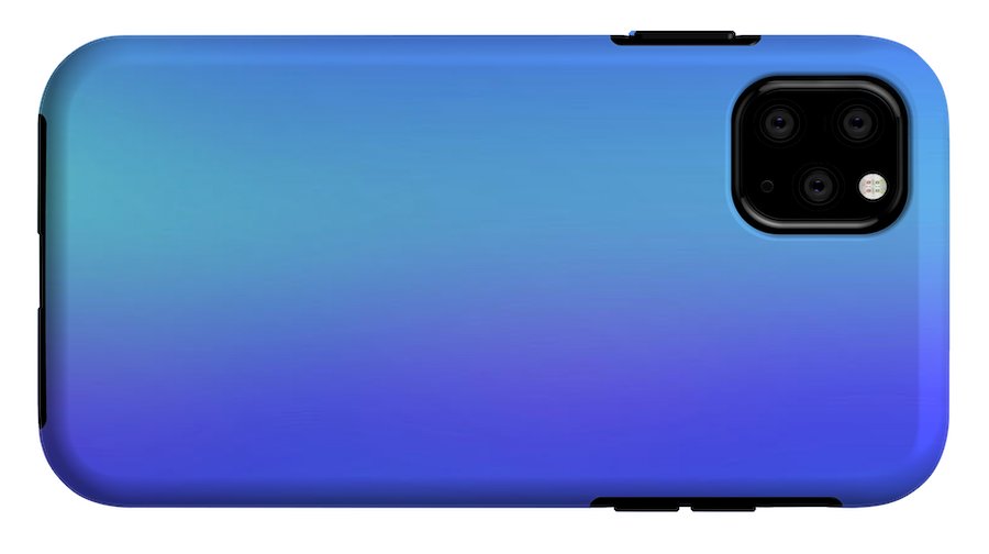 violet To Sky Blue Gradient - Phone Case