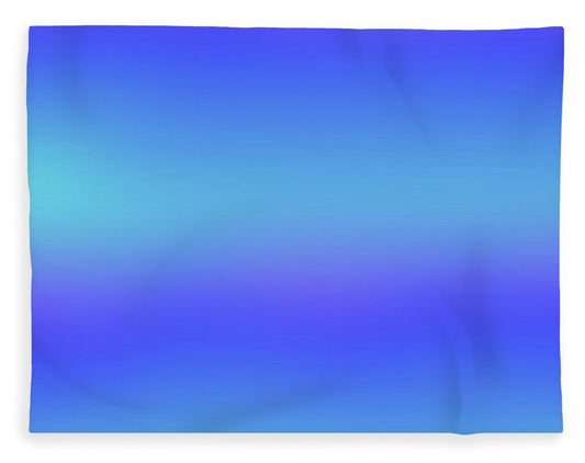 violet To Sky Blue Gradient - Blanket