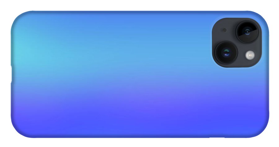 violet To Sky Blue Gradient - Phone Case