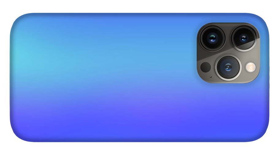 violet To Sky Blue Gradient - Phone Case
