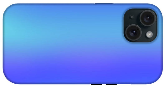 violet To Sky Blue Gradient - Phone Case