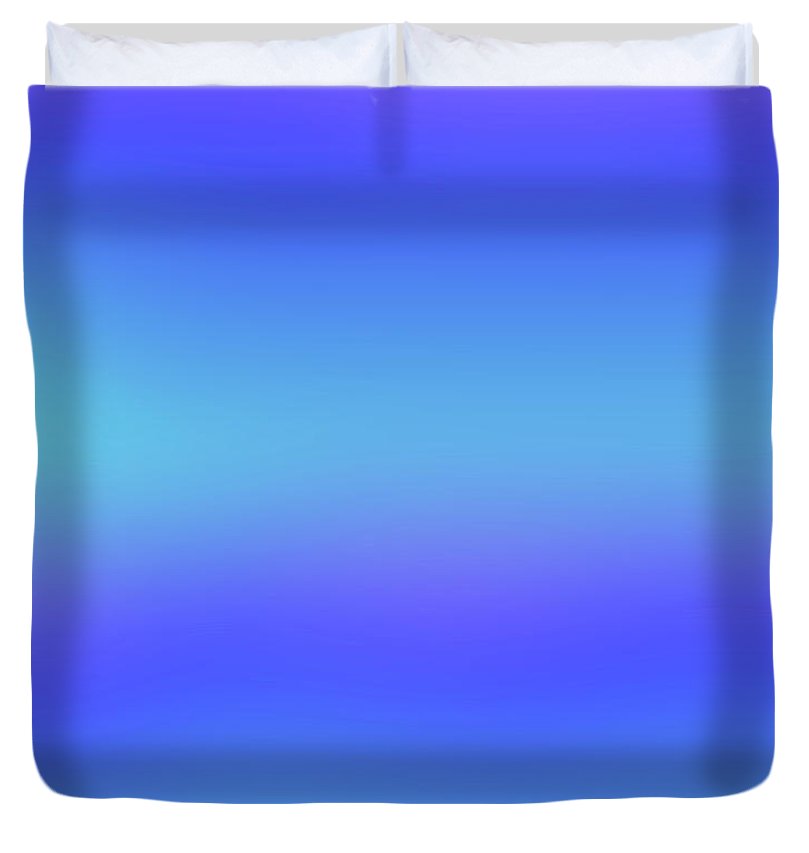 violet To Sky Blue Gradient - Duvet Cover