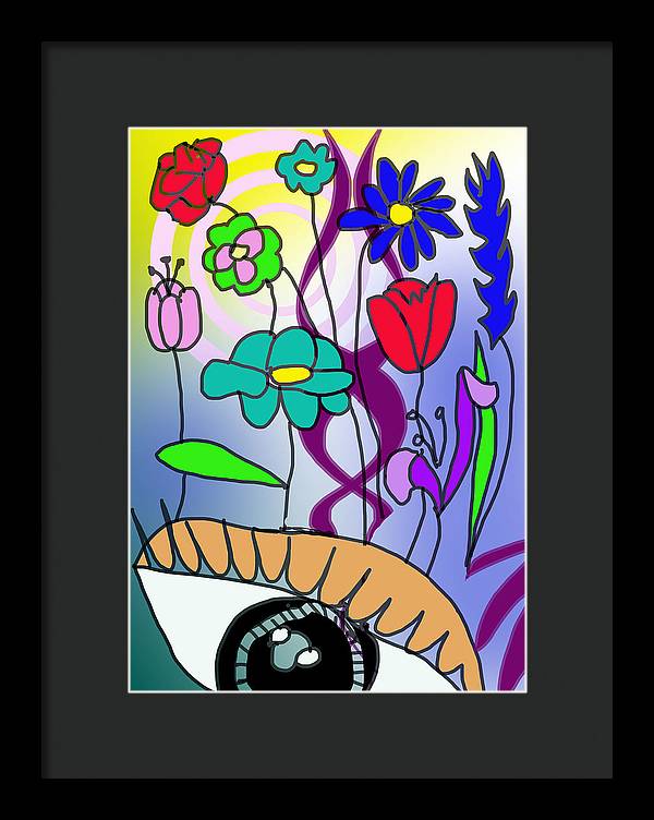 Watching The Flowers Grow - Framed Print