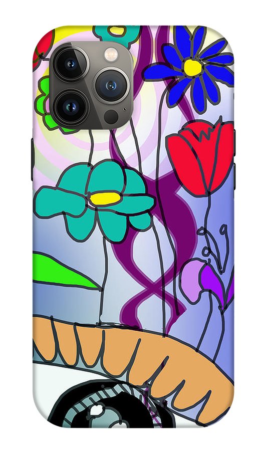 Watching The Flowers Grow - Phone Case