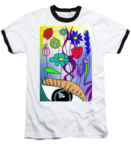 Watching The Flowers Grow - Baseball T-Shirt