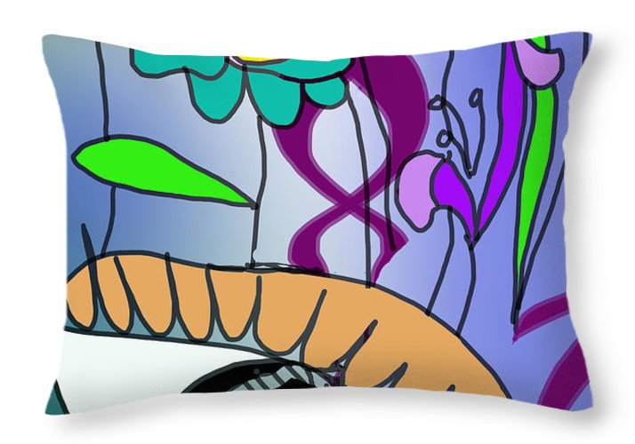 Watching The Flowers Grow - Throw Pillow