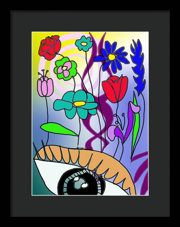 Watching The Flowers Grow - Framed Print