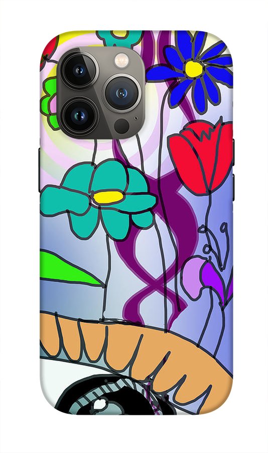 Watching The Flowers Grow - Phone Case