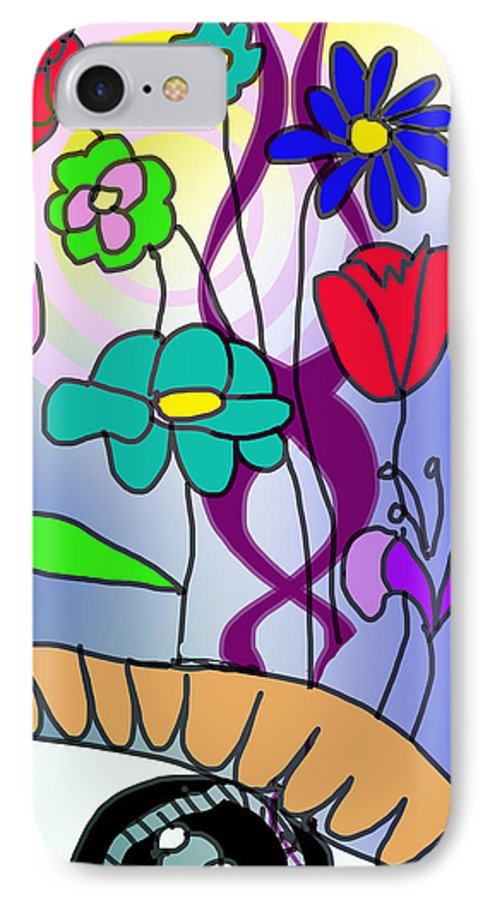 Watching The Flowers Grow - Phone Case
