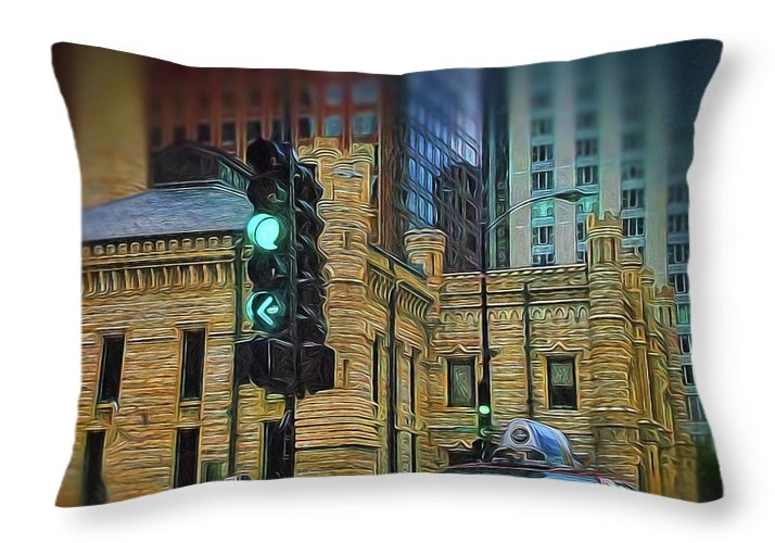 Water Tower Chicago - Throw Pillow