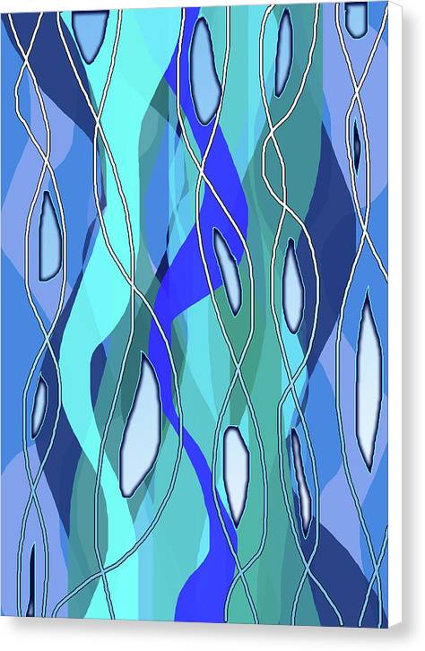 Wavy Blue - Canvas Print