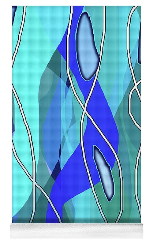Wavy Blue - Yoga Mat