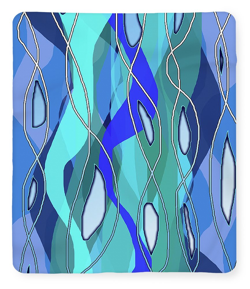 Wavy Blue - Blanket