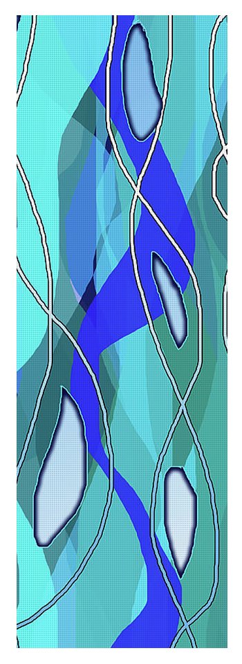 Wavy Blue - Yoga Mat