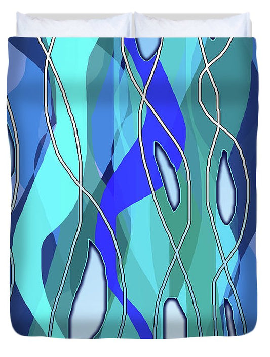 Wavy Blue - Duvet Cover