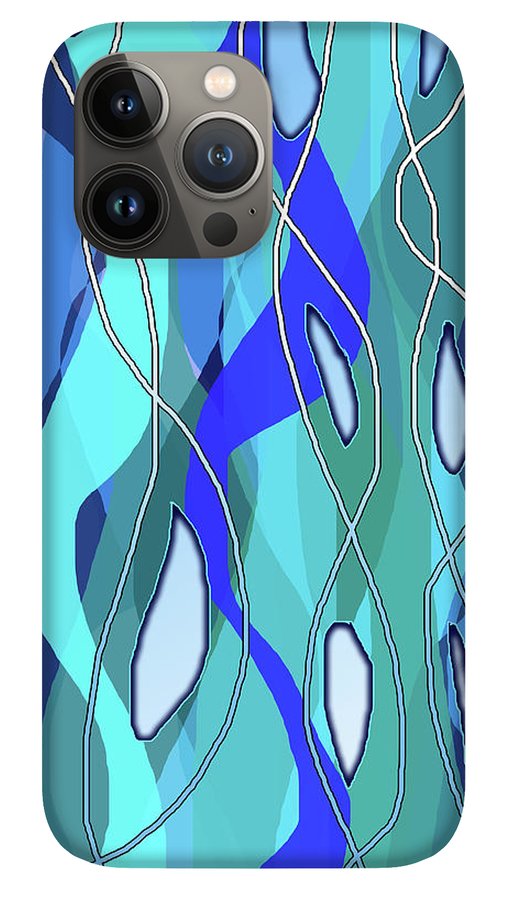 Wavy Blue - Phone Case