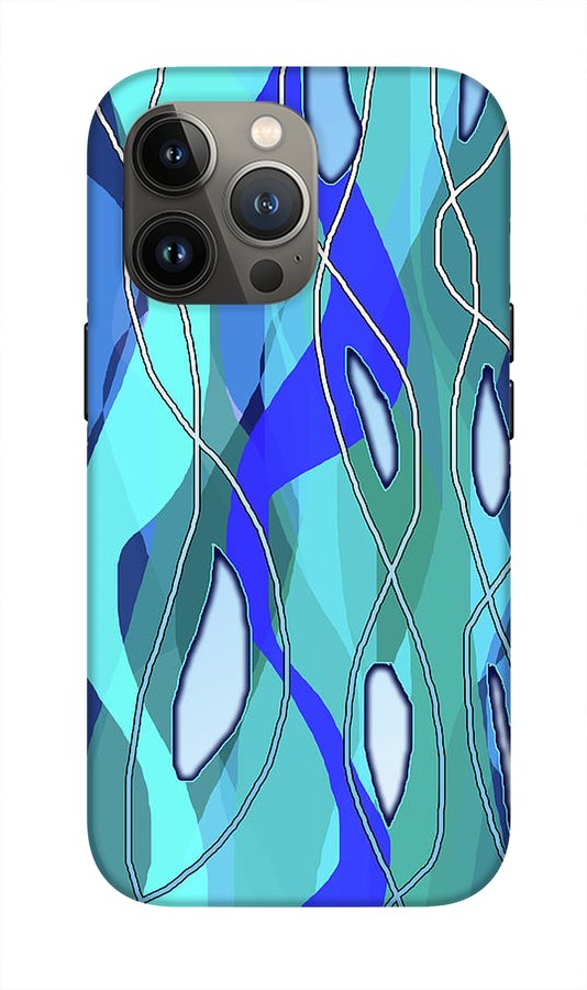 Wavy Blue - Phone Case