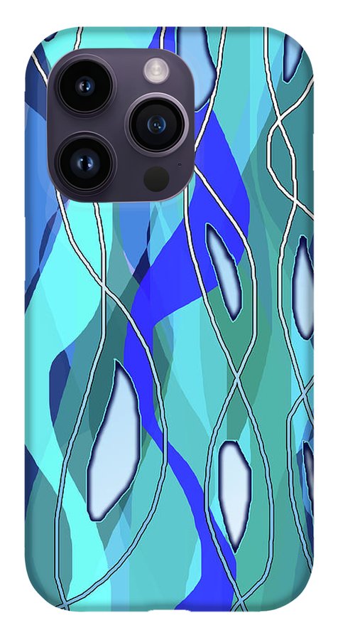 Wavy Blue - Phone Case