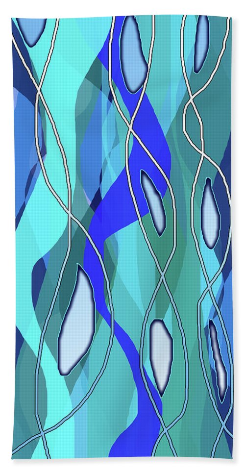 Wavy Blue - Bath Towel