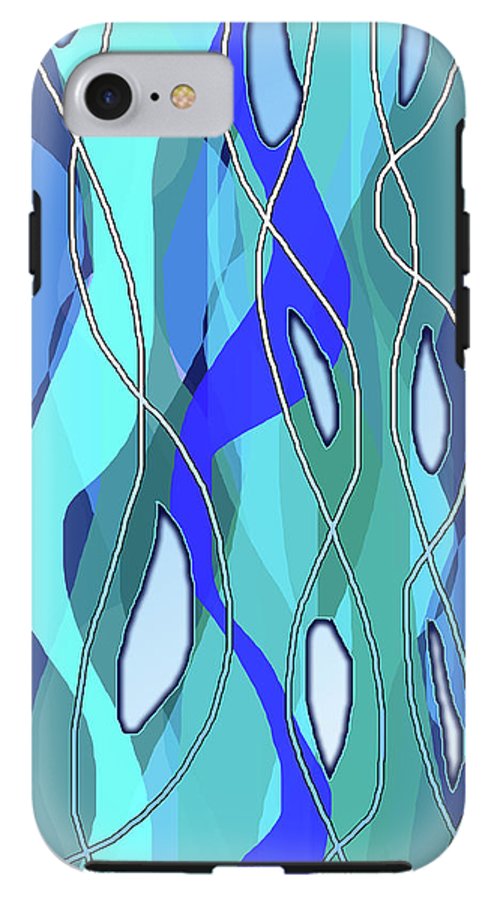 Wavy Blue - Phone Case