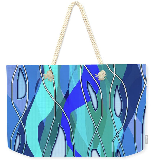 Wavy Blue - Weekender Tote Bag