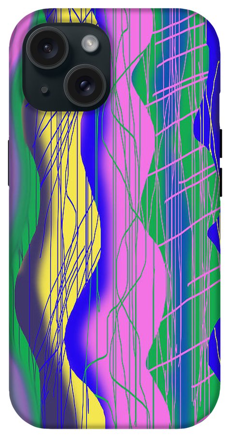Wavy Scribble Abstract - Phone Case