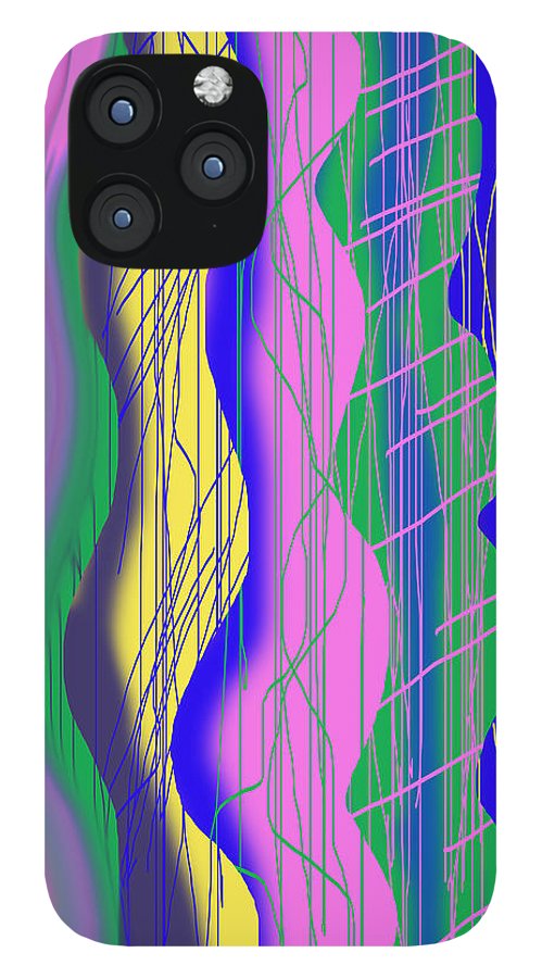 Wavy Scribble Abstract - Phone Case