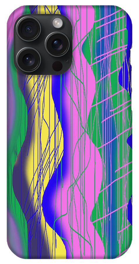 Wavy Scribble Abstract - Phone Case