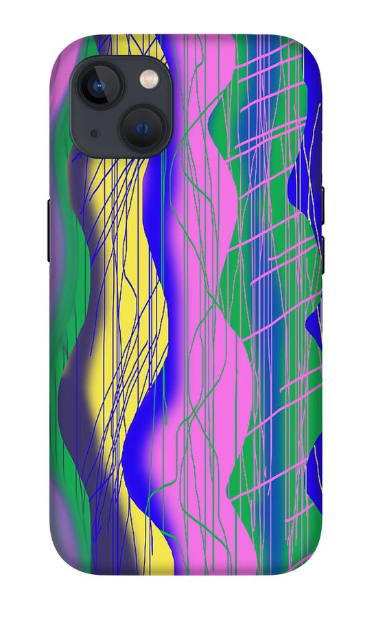 Wavy Scribble Abstract - Phone Case