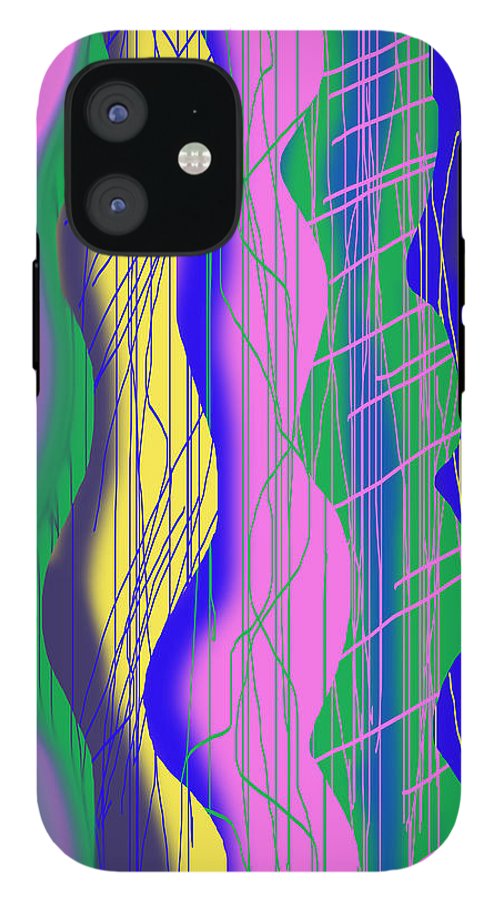 Wavy Scribble Abstract - Phone Case