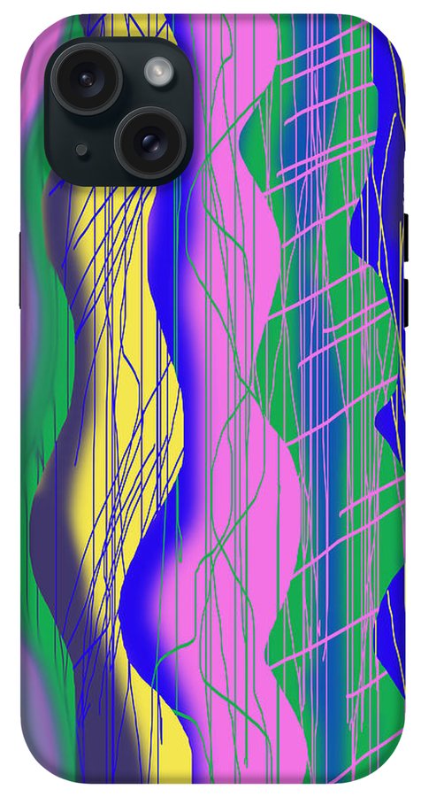 Wavy Scribble Abstract - Phone Case