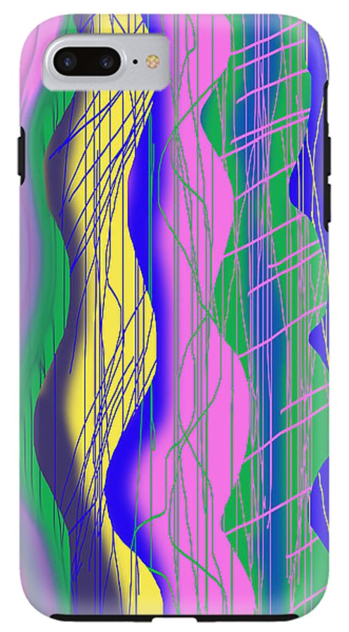 Wavy Scribble Abstract - Phone Case